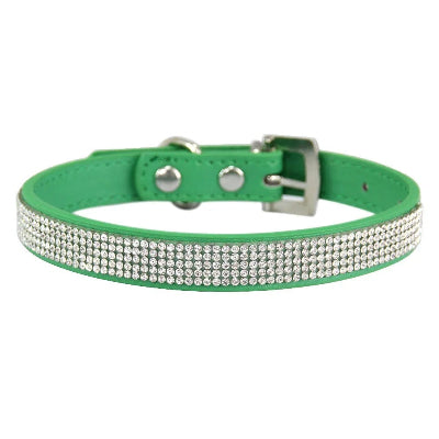 Collier-chien-glamour-LuxePattes-vert