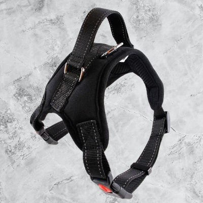 Harnais chien noir ProMarche™ pour promenade