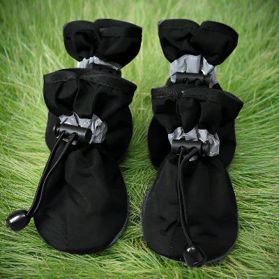 Bottes pour chien ProGripPaw noires avec semelle antidérapante