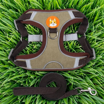 Harnais anti-traction VisioDog avec laisse incluse pour chien